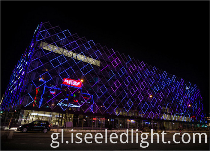 DMX RGB digital tube facade lighting